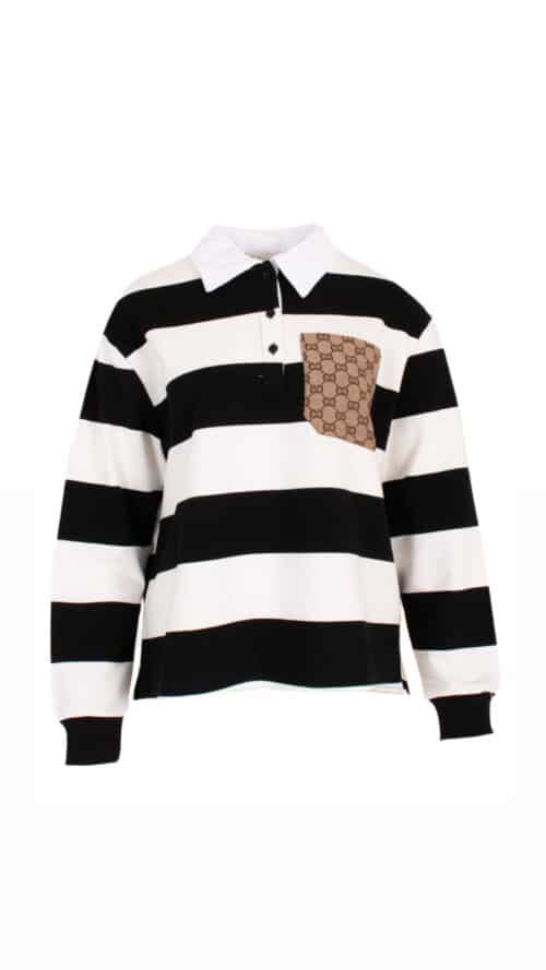 Polo sweater Stripe azzurro